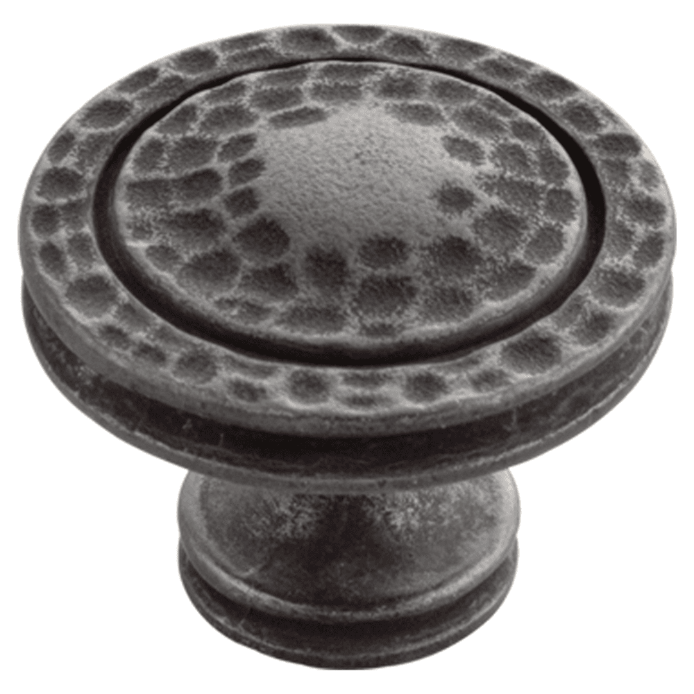 1-3/8" Mountain Lodge Round Cabinet Knob, Black Iron (Box/10) Main - Image