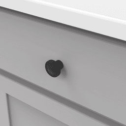 1-3/8" Mountain Lodge Cabinet Knob, Black Iron (Box/10) Alt 2 - Image