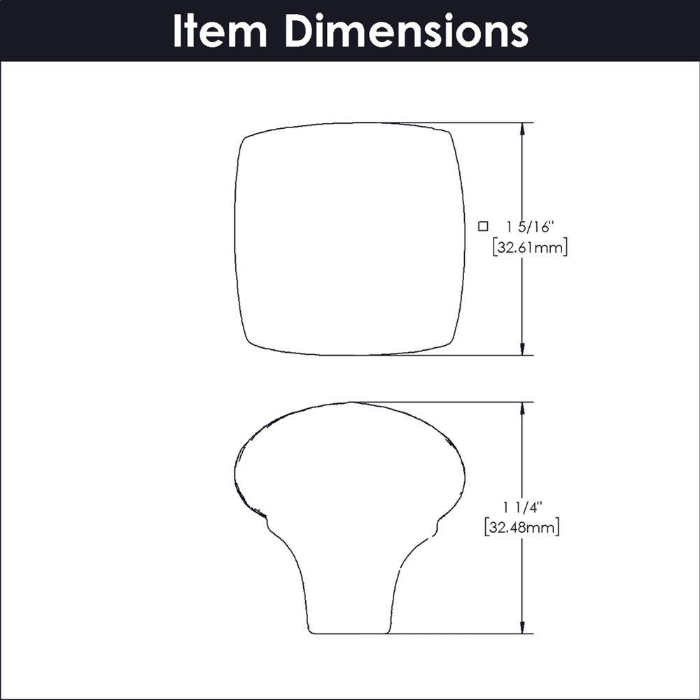 1-1/4" Mountain Lodge Cabinet Knob, Black Iron (Box/10) Alt 1 - Image