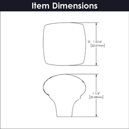 1-1/4" Mountain Lodge Cabinet Knob, Black Iron (Box/10) Alt 1 - Image