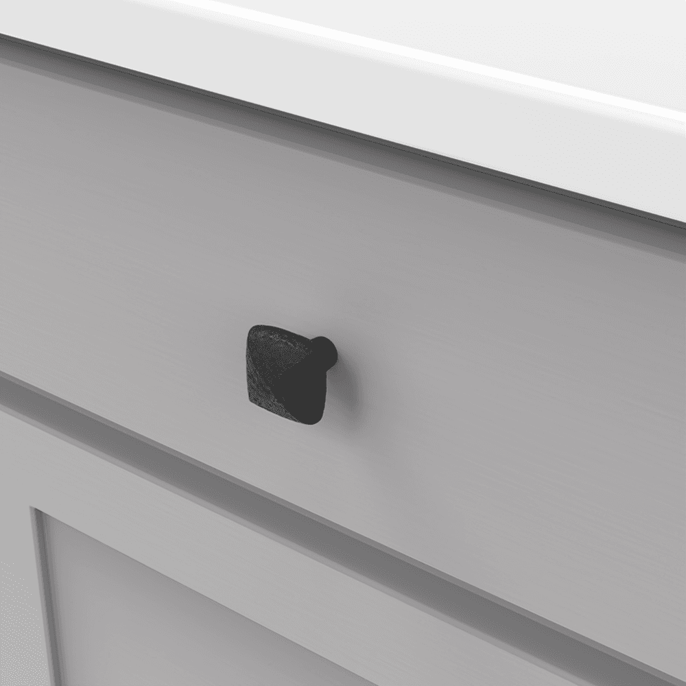 1-1/4" Mountain Lodge Cabinet Knob, Black Iron (Box/10) Alt 2 - Image