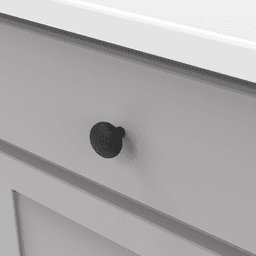 1-3/8" Mountain Lodge Cabinet Knob, Black Iron Alt 2 - Image