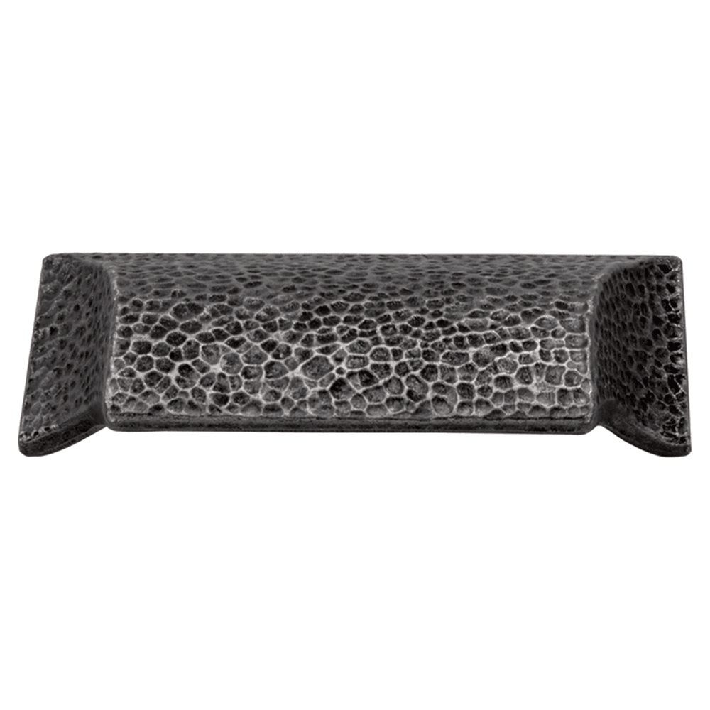 3-3/4" Mountain Lodge Cup Pull, Black Iron Main - Image