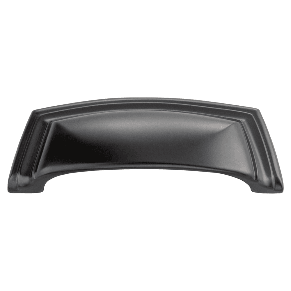 3-3/4" Modus Cup Pull, Matte Black Main - Image