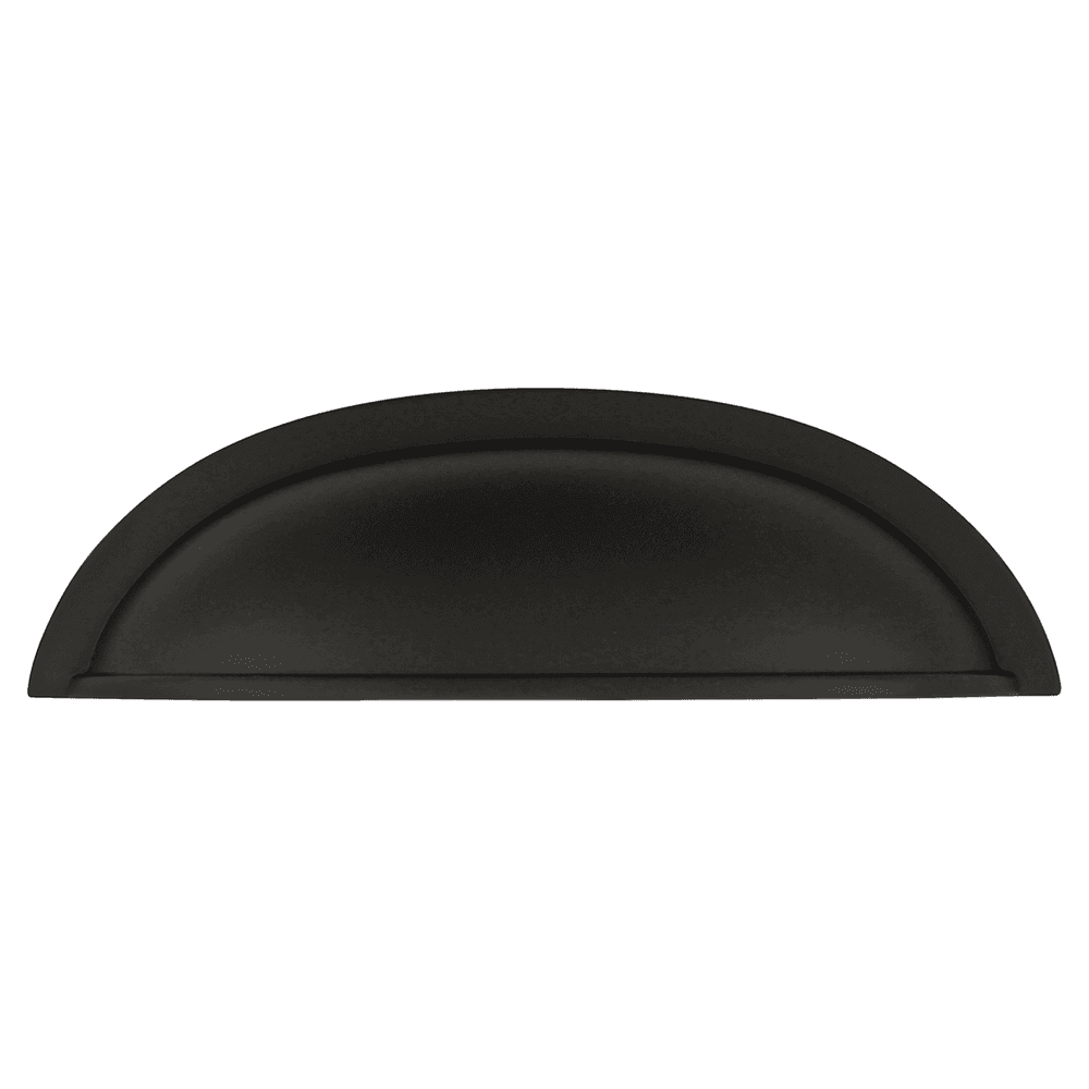 3" Cottage Cup Pull, Matte Black Alt 1 - Image