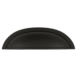 3" Cottage Cup Pull, Matte Black (5/Box) Alt 1 - Image