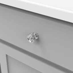 1-1/4" Williamsburg Cabinet Knob, Black Nickel Vibed Alt 4 - Image