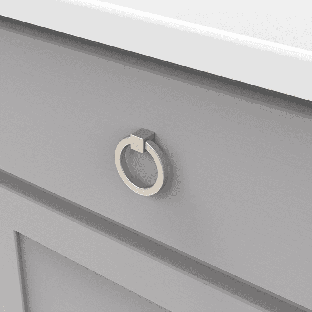 2-1/8" Camarilla Cabinet Pull, Satin Nickel (10/Box) Alt 1 - Image