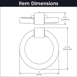 2-1/8" Camarilla Cabinet Pull, Satin Nickel (10/Box) Alt 2 - Image