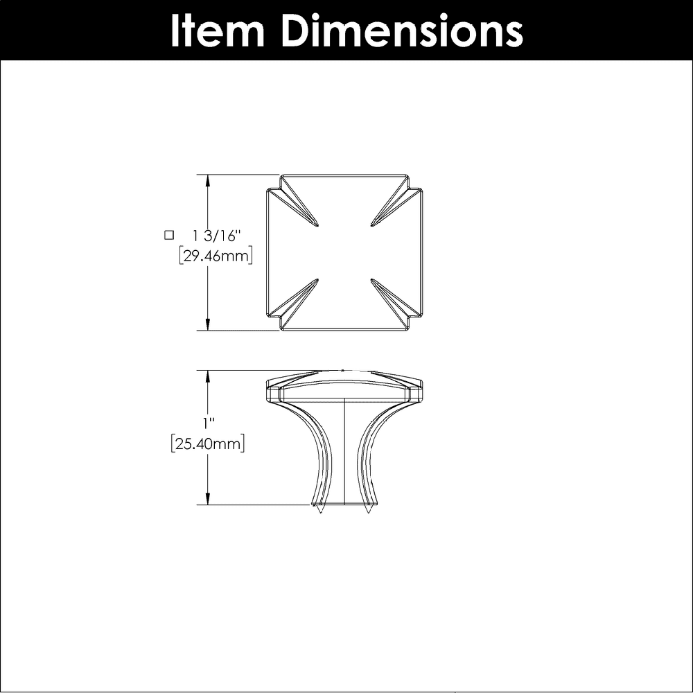 1-3/16" Bridges Cabinet Knob, Brushed Golden Brass (Box/10) Alt 1 - Image