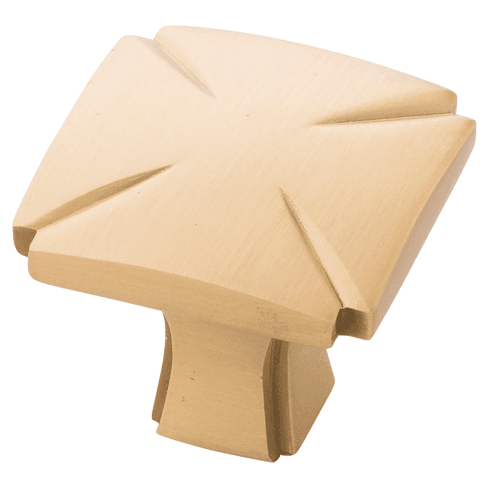 1-3/16" Bridges Cabinet Knob, Brushed Golden Brass (Box/10) Main - Image
