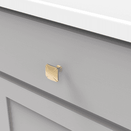 1-3/16" Bridges Cabinet Knob, Brushed Golden Brass (Box/10) Alt 2 - Image