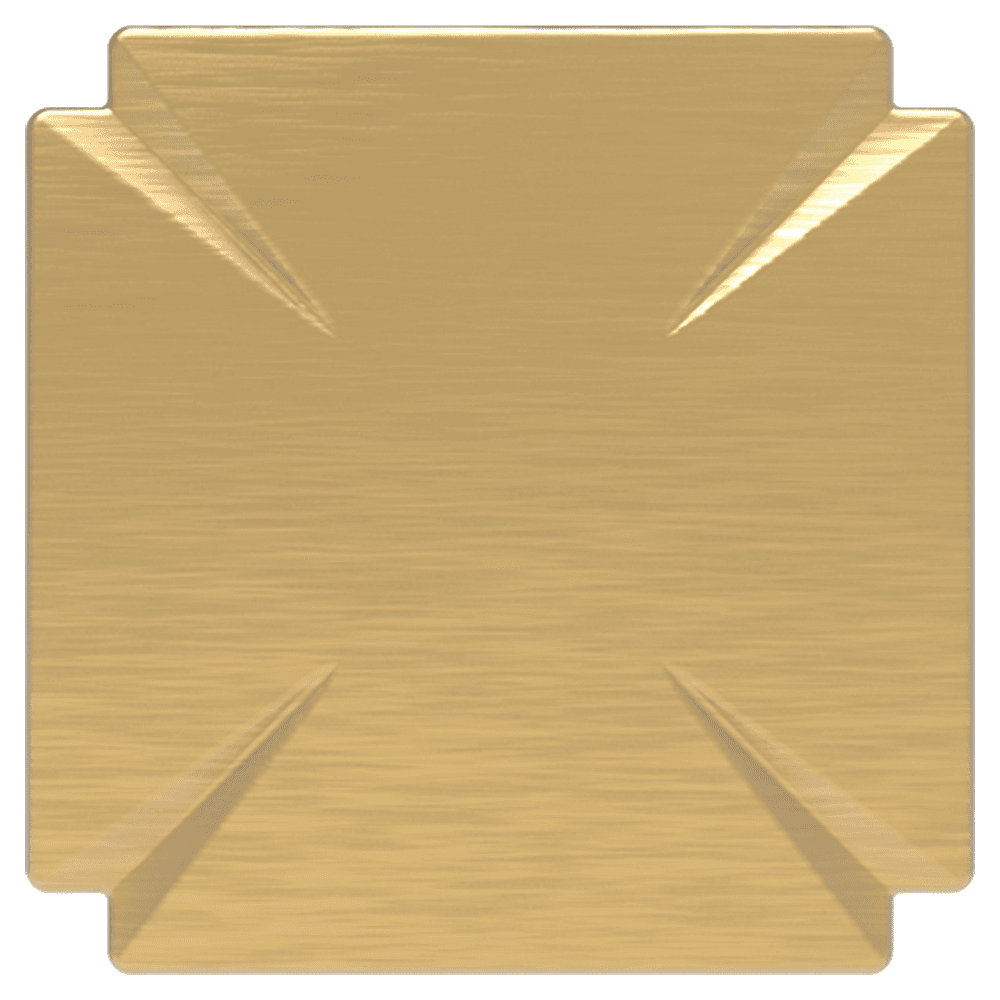 1-3/16" Bridges Cabinet Knob, Brushed Golden Brass (Box/10) Alt 3 - Image