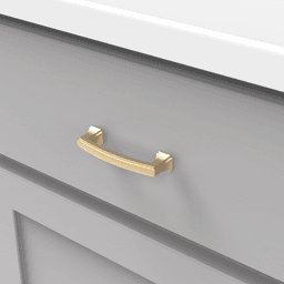 3" Bridges Cabinet Handle Pull, Brushed Golden Brass (10/Box) Alt 2 - Image