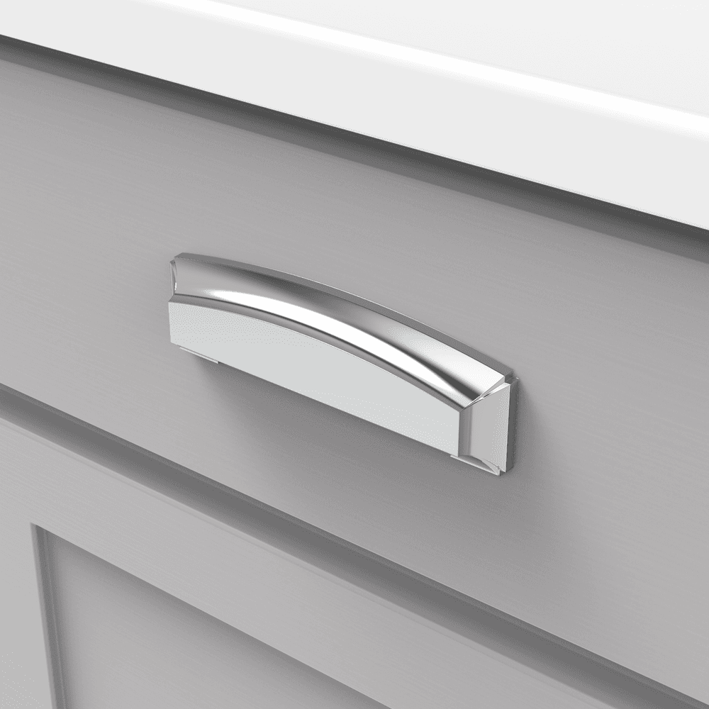 3" Bridges Cup Pull, Chrome (5/Box) Alt 2 - Image