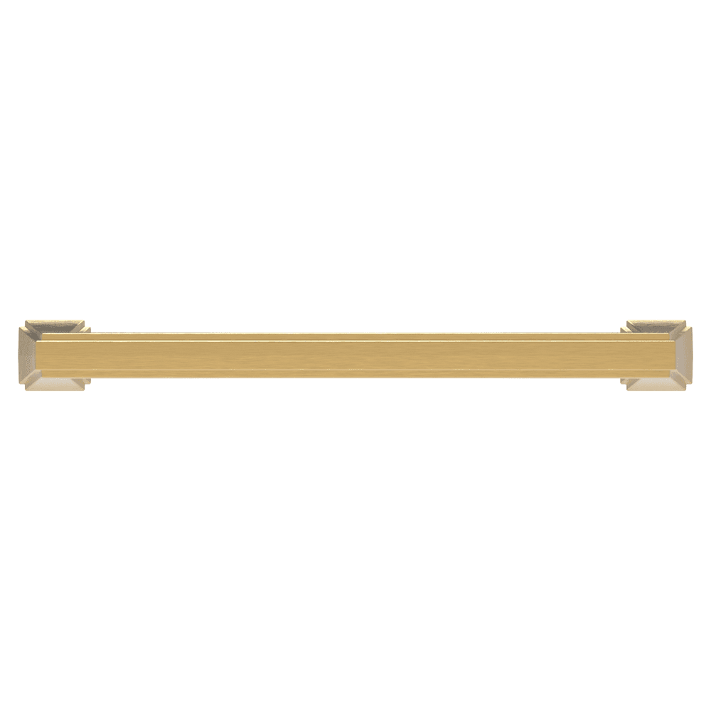 6-5/16" Bridges Cabinet Pull, Brushed Golden Brass Alt 1 - Image