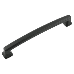 6-5/16" Bridges Cabinet Pull, Matte Black Main - Image