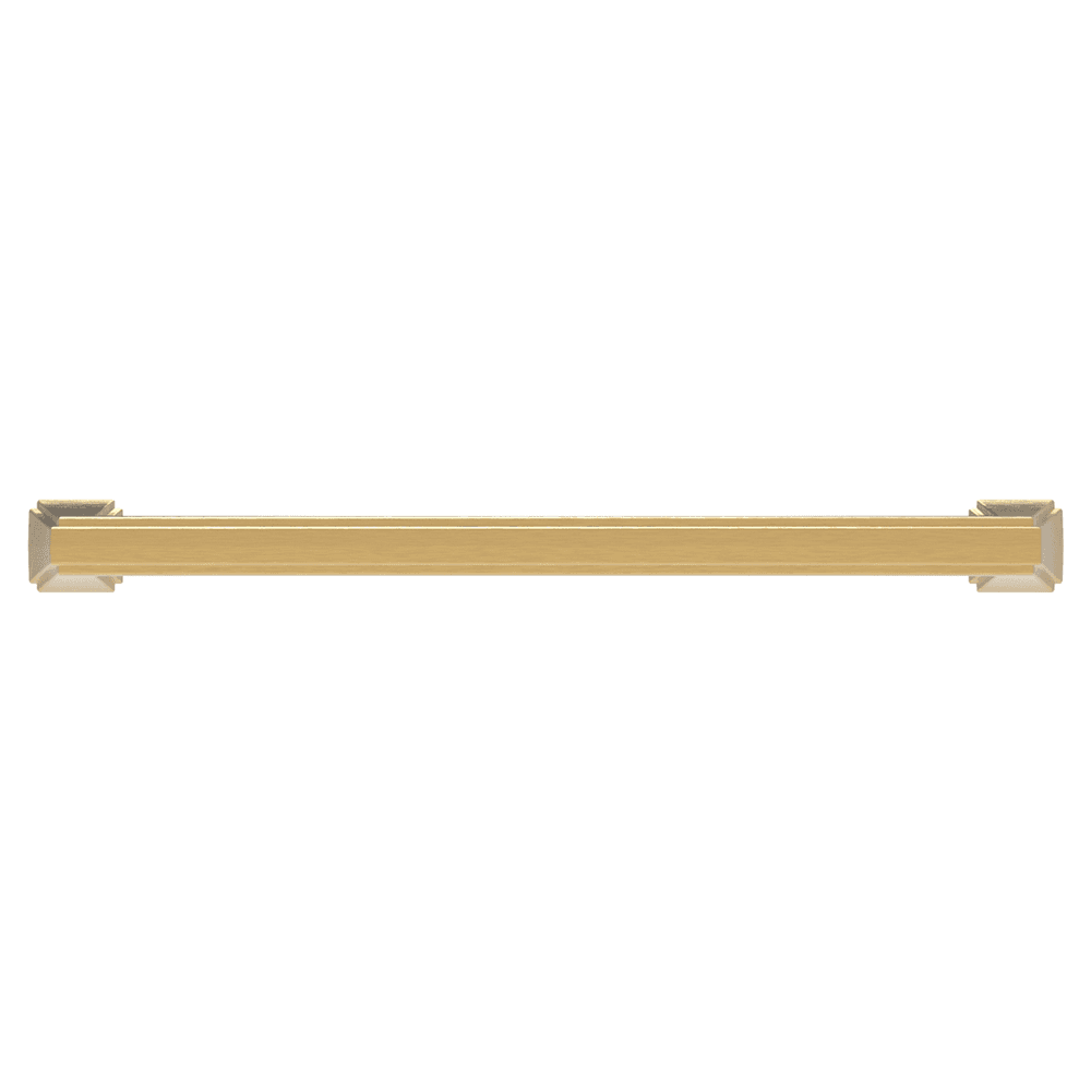 7-9/16" Bridges Cabinet Pull, Brushed Golden Brass Alt 1 - Image