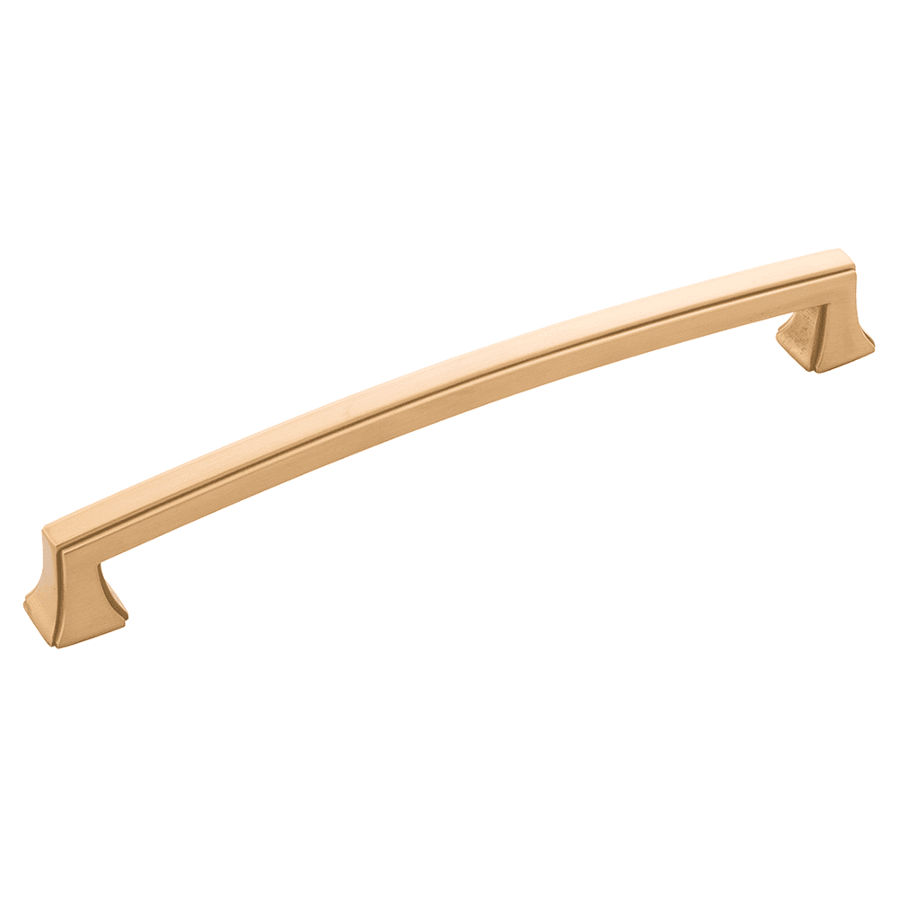 7-9/16" Bridges Cabinet Pull, Brushed Golden Brass Main - Image
