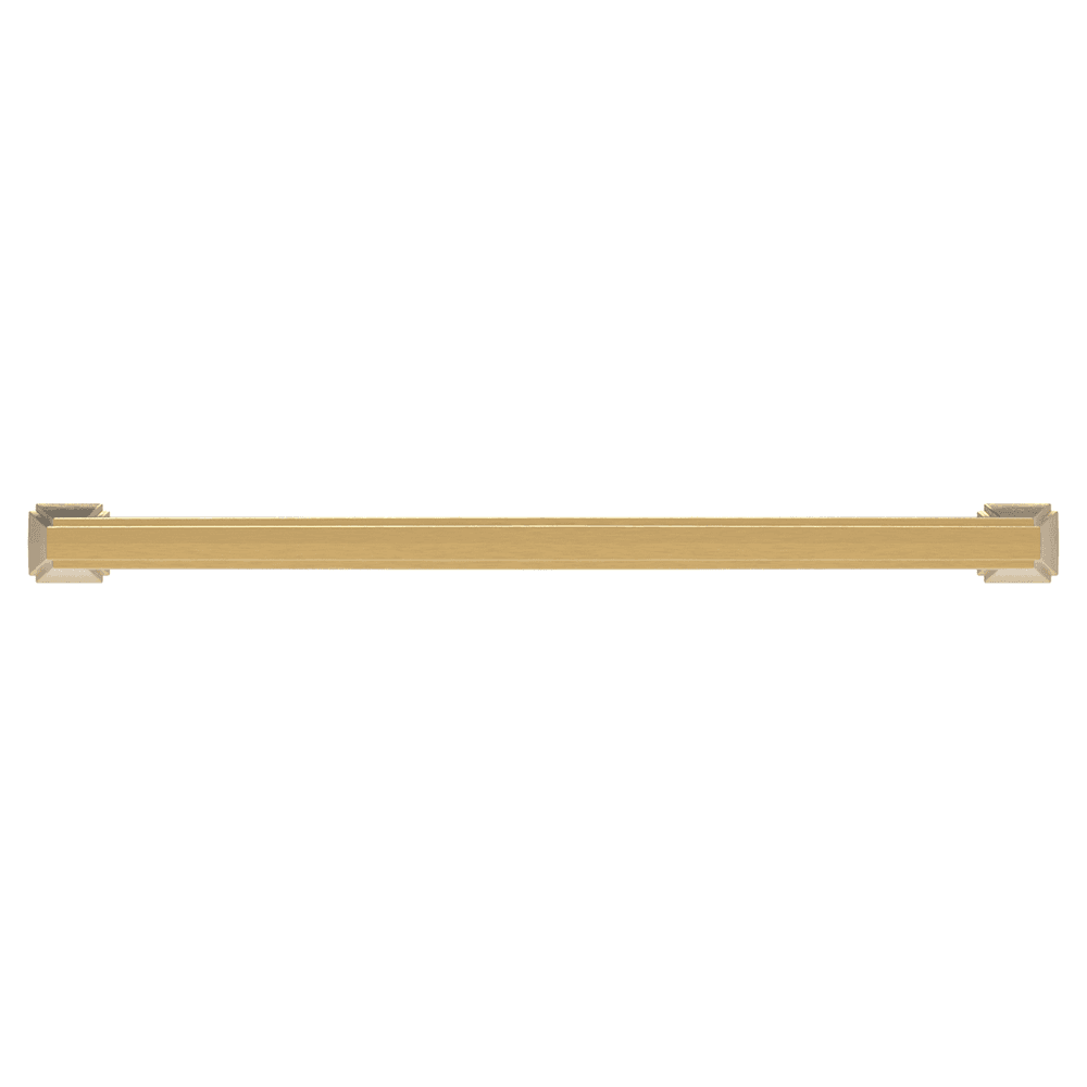 8-13/16" Bridges Cabinet Pull, Brushed Golden Brass Alt 1 - Image