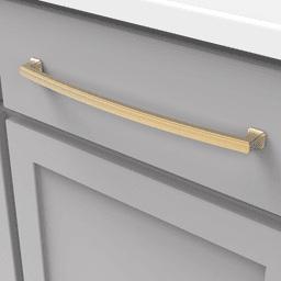 12" Bridges Cabinet Pull, Brushed Golden Brass (5/Box) Alt 2 - Image