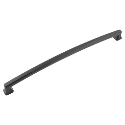 12" Bridges Cabinet Pull, Matte Black Main - Image