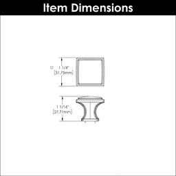 1-1/4" Bridges Cabinet Knob, Brushed Golden Brass (Box/10) Alt 1 - Image