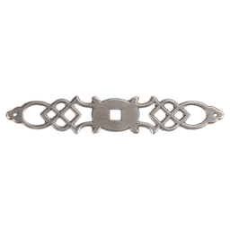 5-1/2" Manor House Cabinet Backplate, Silver Stone (Box/10) Alt 1 - Image