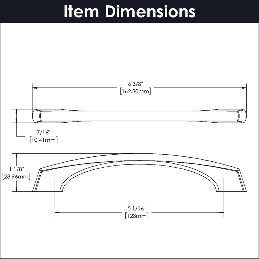 5-1/16" Greenwich Arch Pull, Matte Black Alt 3 - Image