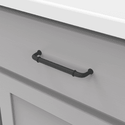 5-1/16" Cottage Cabinet Pull, Matte Black Alt 2 - Image