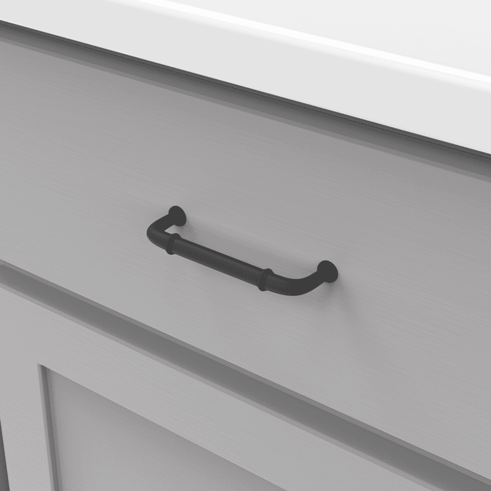 3-3/4" Cottage Cabinet Pull, Matte Black Alt 2 - Image