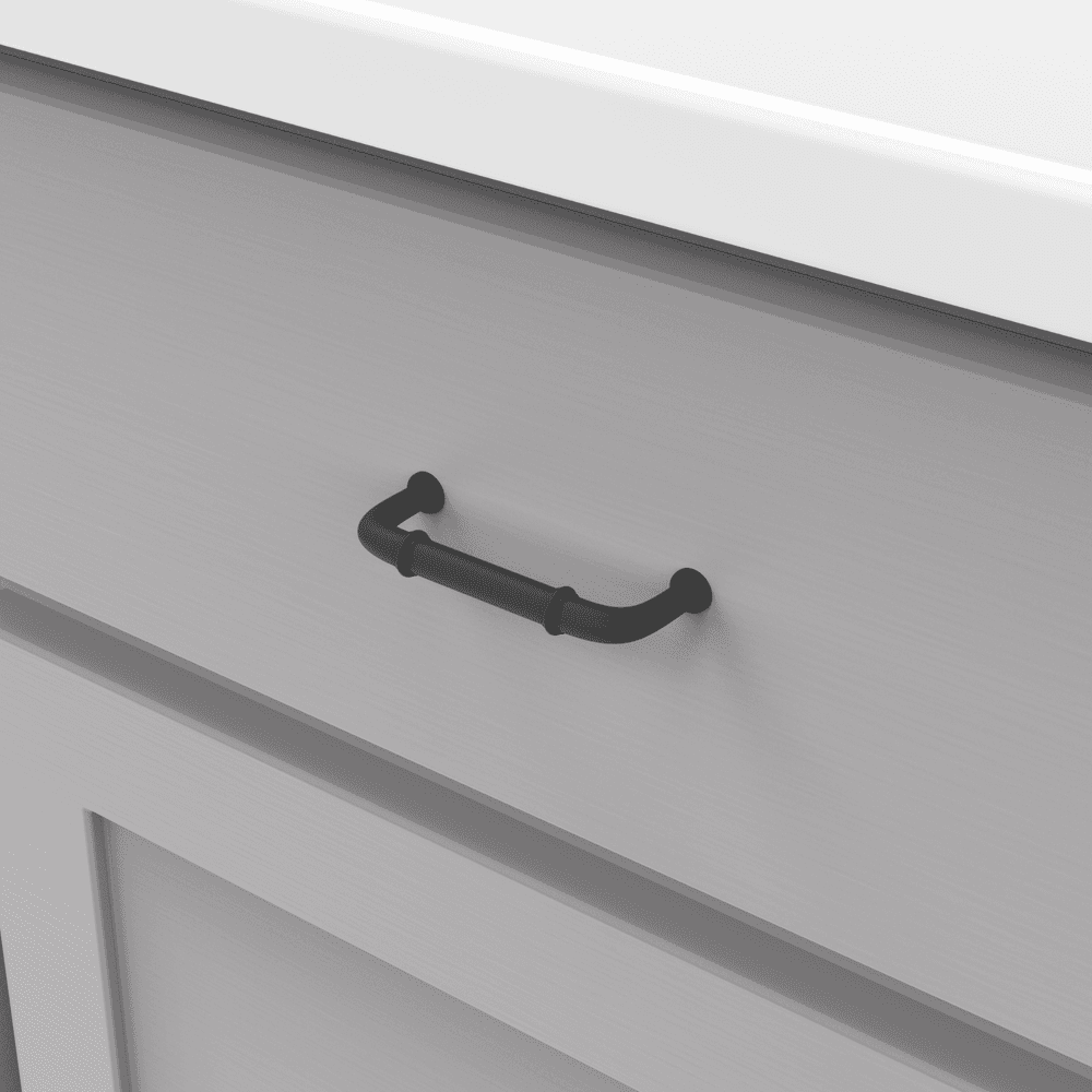 3" Cottage Cabinet Pull, Matte Black (10/Box) Alt 2 - Image
