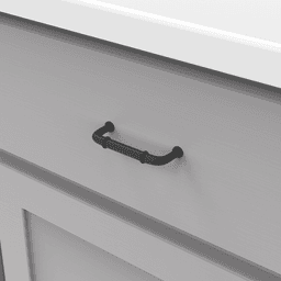 3" Cottage Cabinet Pull, Matte Black Alt 2 - Image