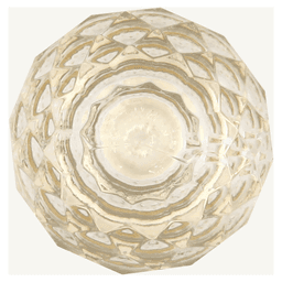 1-3/8" Crystal Palace Cabinet Knob, Crysacrylic/Polished Brass Alt 1 - Image