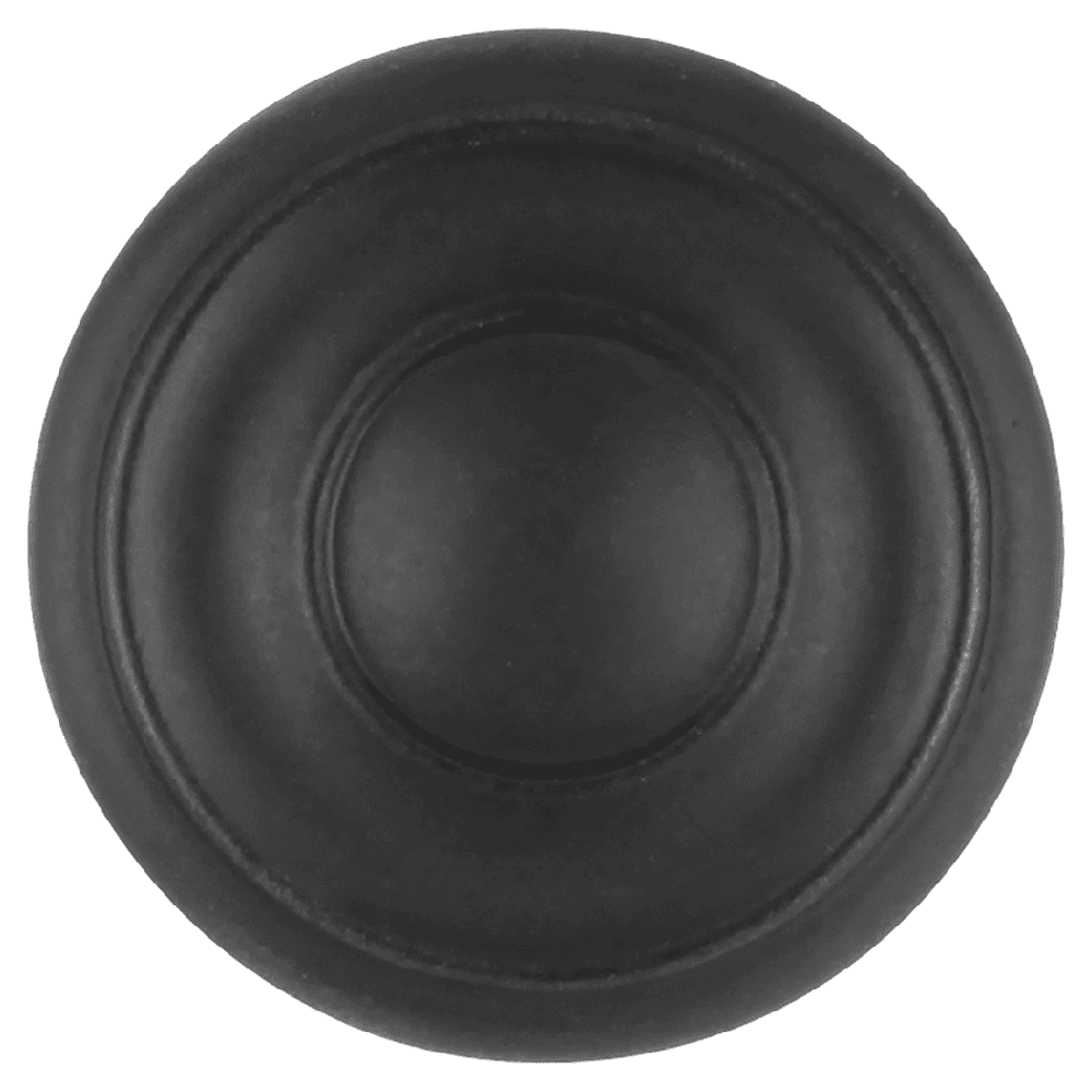 1-1/4" Cottage Mushroom Farmhouse Cabinet Knob, Matte Black (Box/10) Alt 3 - Image