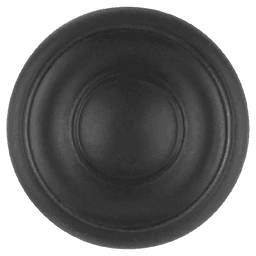1-1/4" Cottage Mushroom Farmhouse Cabinet Knob, Matte Black (Box/10) Alt 3 - Image