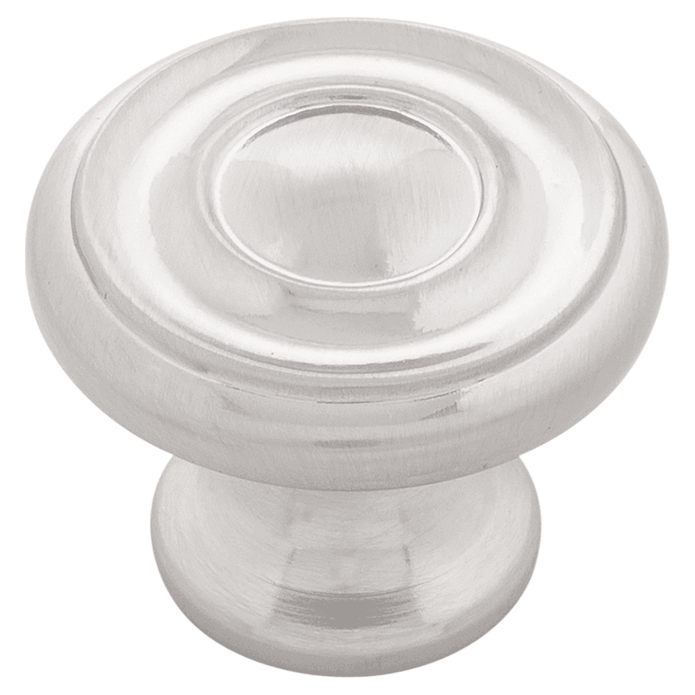 1-1/4" Cottage Mushroom Farmhouse Cabinet Knob, Satin Nickel (Box/10) Main - Image