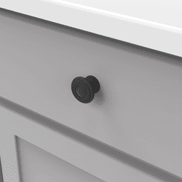 1-1/2" Cottage Cabinet Knob, Matte Black (Box/10) Alt 2 - Image