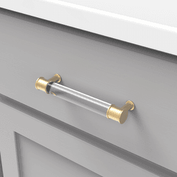 5-1/16" Midway Bar Pull, Crysacrylic/Matte Black (10/Box) Alt 2 - Image