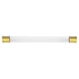 7-9/16" Midway Bar Pull, Crysacrylic/Brushed Golden Brass Alt 1 - Image