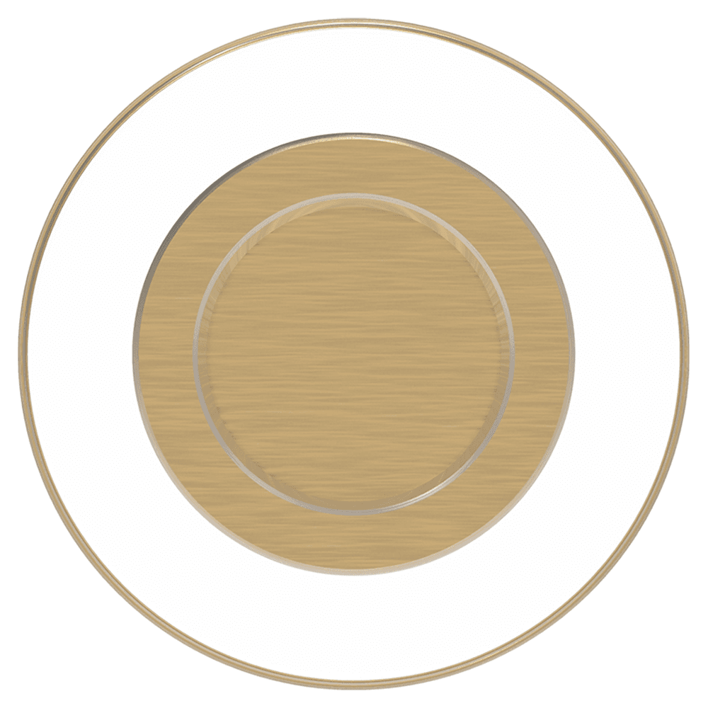 1-1/4" Midway Cabinet Knob, Crysacrylic/Brushed Golden Brass (Box/10) Alt 3 - Image