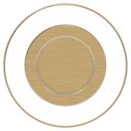 1-1/4" Midway Cabinet Knob, Crysacrylic/Brushed Golden Brass (Box/10) Alt 3 - Image