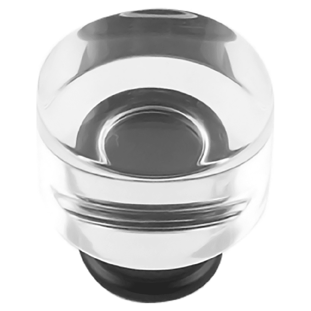1-1/4" Midway Cabinet Knob, Crysacrylic/Matte Black (Box/10) Main - Image