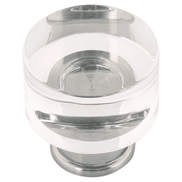 1-1/4" Midway Cabinet Knob, Crysacrylic/Satin Nickel (Box/10) Main - Image