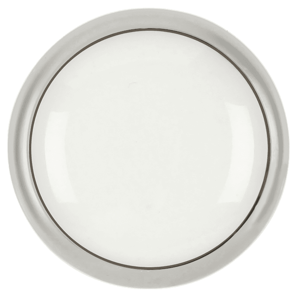 1-5/16" Tranquility Cabinet Knob, White Porcelain Chrome Alt 1 - Image