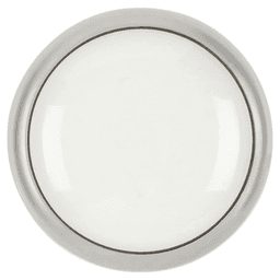 1-5/16" Tranquility Cabinet Knob, White Porcelain Chrome Alt 1 - Image