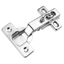 3-7/8" Full Overlay Concealed Hinge, Frameless, Self-Close, Polished Nickel Main - Image