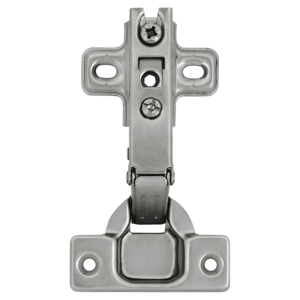 Full Overlay Concealed Hinge, Frameless, Self-Close, Polished Nickel Alt 1 - Image