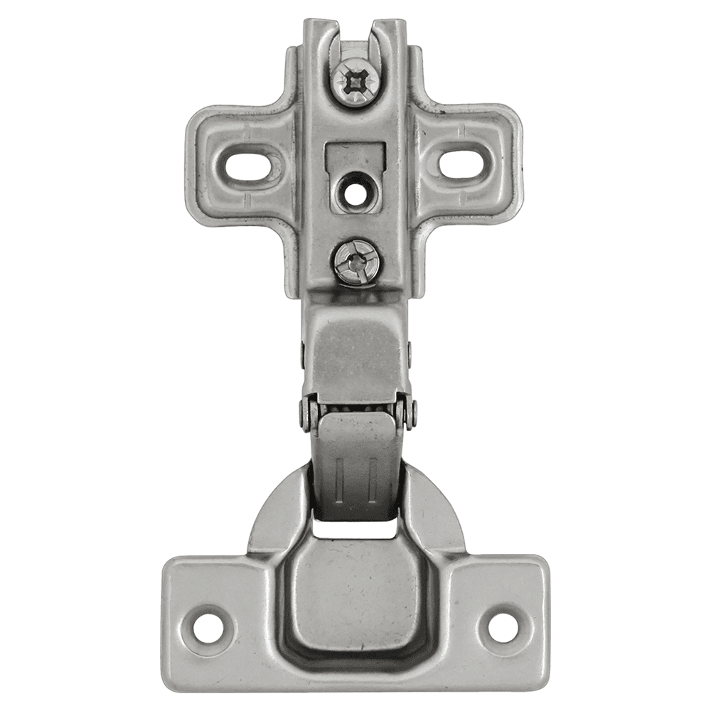Full Inset Concealed Hinge, Frameless, Self-Close, Polished Nickel Alt 1 - Image