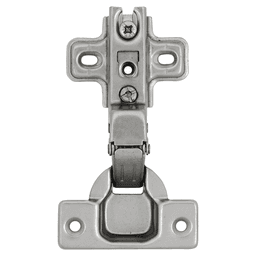 Full Inset Concealed Hinge, Frameless, Self-Close, Polished Nickel Alt 1 - Image
